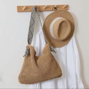 Straw Woven Beach Bag